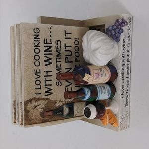 Set of 4 "Wine" Coasters